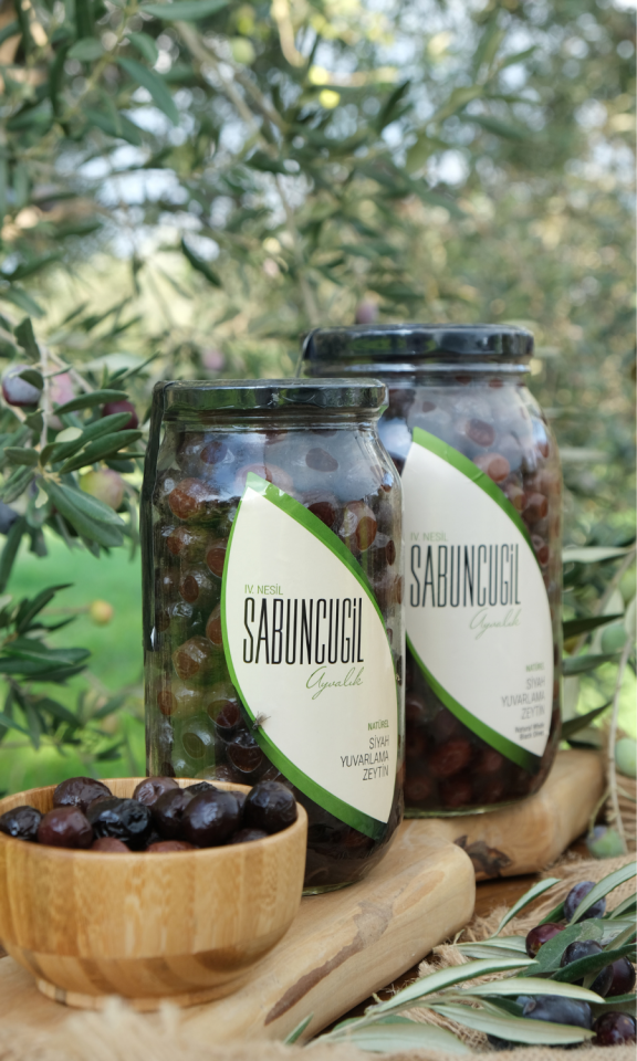 Ayvalık Natürel Siyah Yuvarlama Zeytin 1000 cc