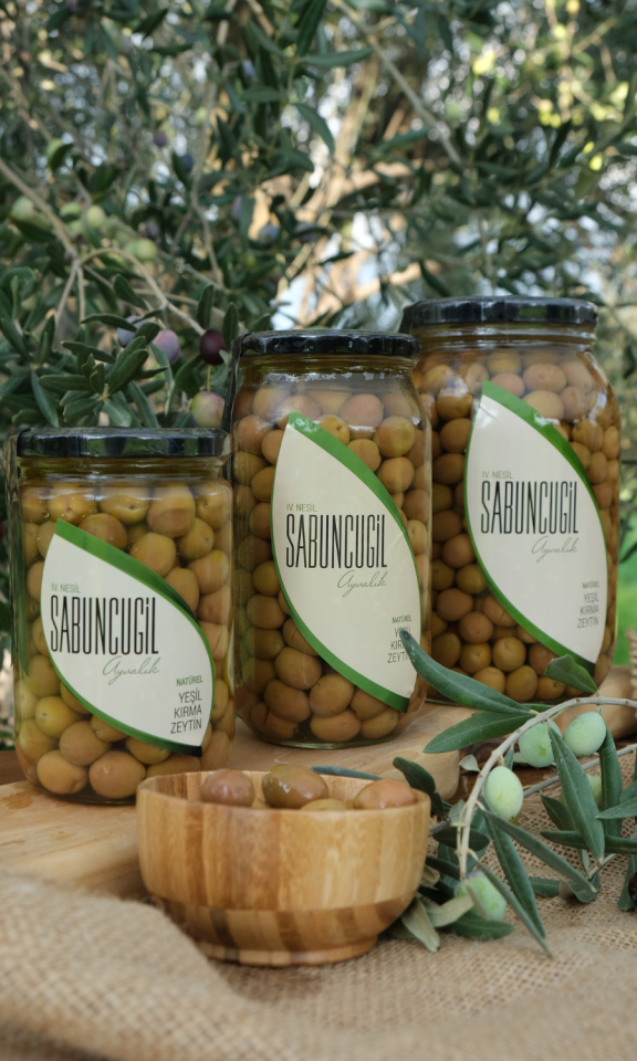 Ayvalık Natürel Yeşil Kırma Zeytin 1000 cc