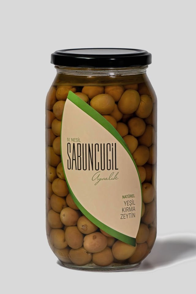 Ayvalık Natürel Yeşil Kırma Zeytin 1000 cc