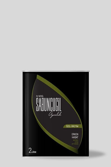 2025 - 2026 Ayvalık Erken Hasat Soğuk Sıkım Filtresiz Zeytinyağı 2000 ml Teneke