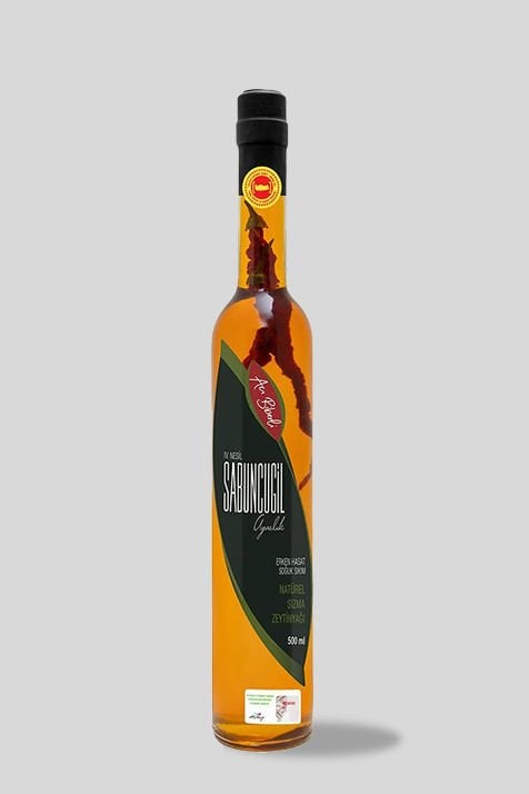 2025- 2026 Erken Hasat Acı Biberli Çeşnili Zeytinyağı 500 ml