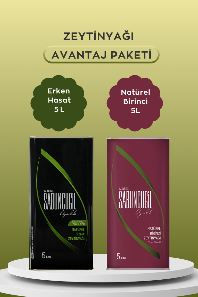 Zeytinyağı 2×5 Litre Avantaj Paketi